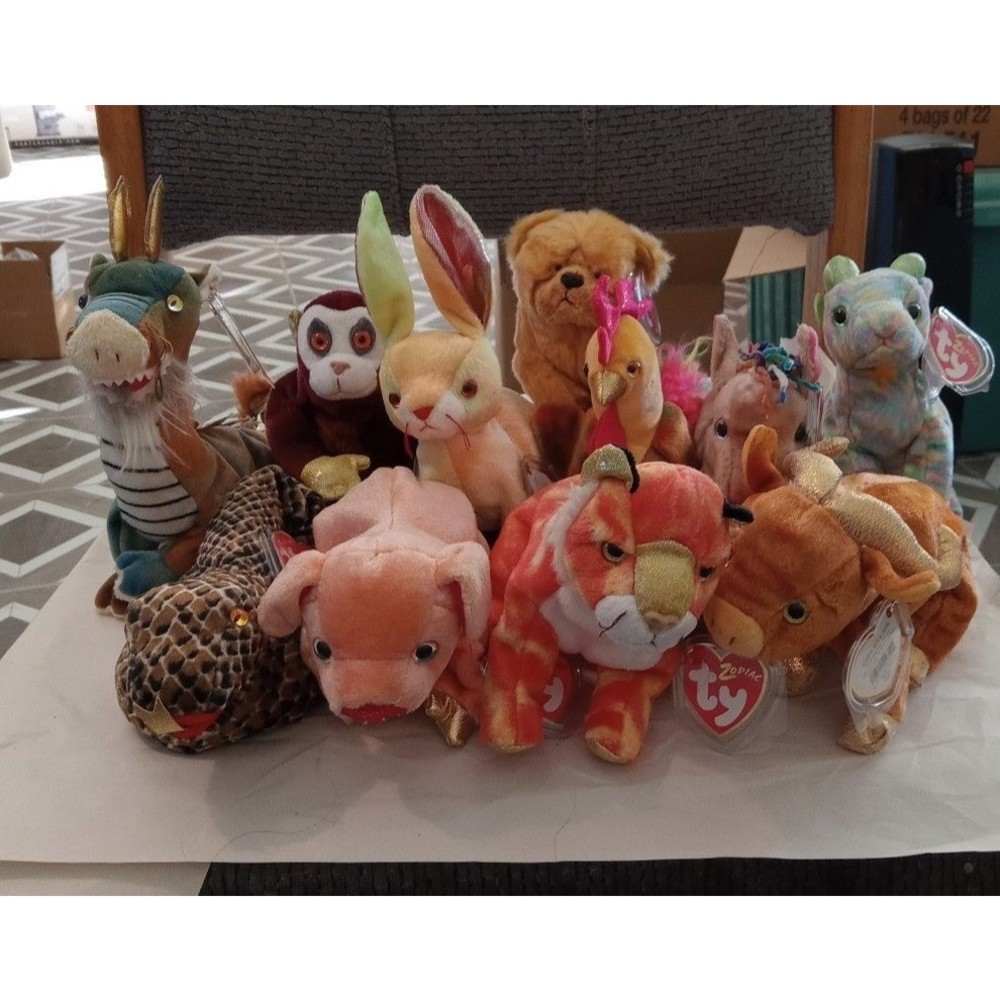Ty Beanie Babies Zodiacs all 12 Bundle